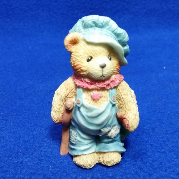 Cherished Teddies Tiny Ted Bear God Bless US Everyone Figurine Enesco 614777 - Picture 2 of 10